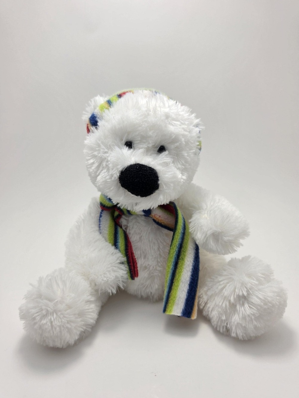 Russ Plush "Snowy Days" Polar Bear Plush with Hat and Scarf (8 inch)